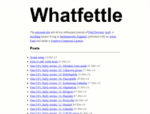 Tablet Screenshot of blog.whatfettle.com